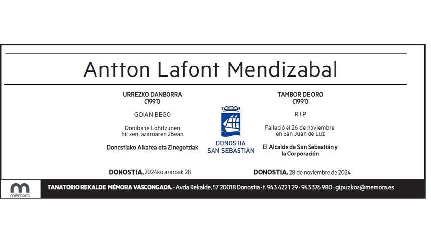 ANTTON LAFONT MENDIZABAL