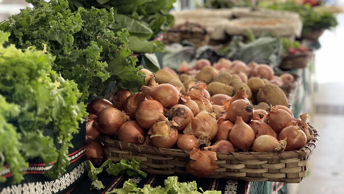Hortalizas del mercado de Beasain. Hortalizas del mercado de Beasain.