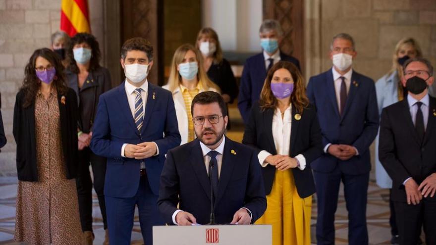 Aragonès, a Sánchez: &quot;Es la hora de la amnistía y de un referéndum acordado&quot;