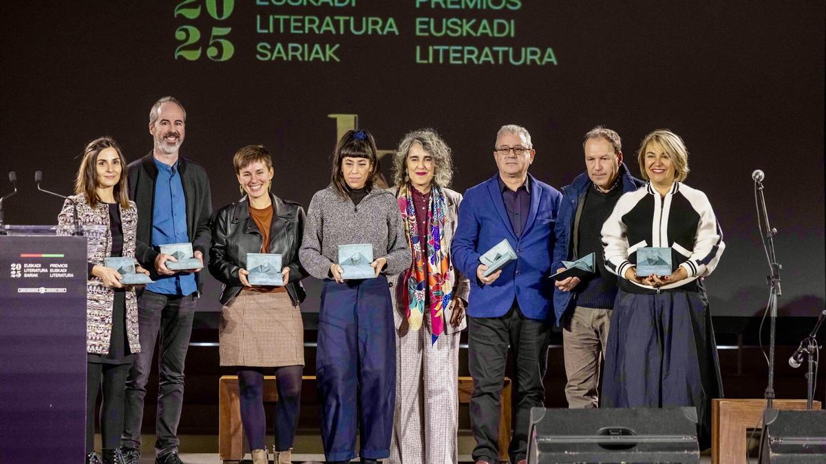 Entrega de los Premios Euskadi de Literatura 2025 en el Museo San Telmo de Donostia