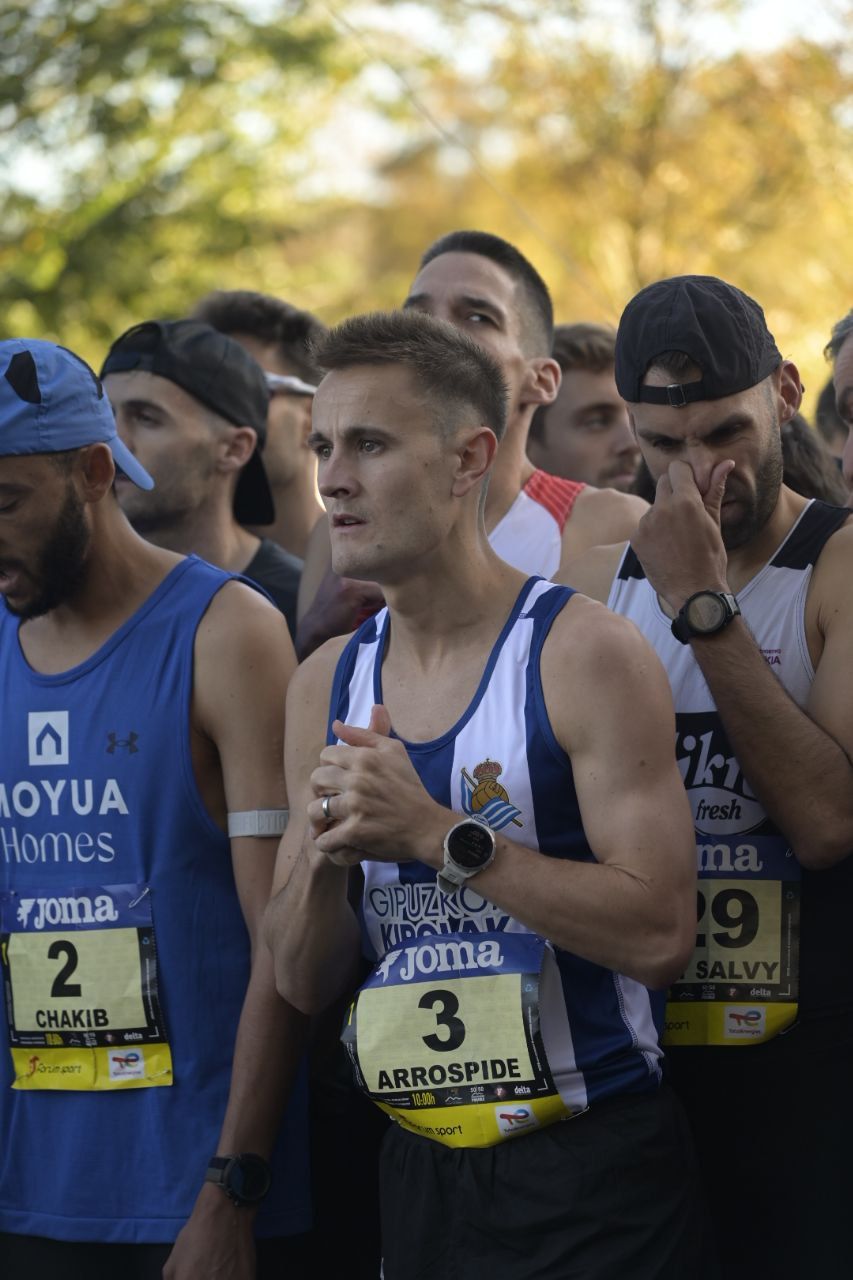 Ilusión y concentración en la salida de la Behobia-San Sebastián
