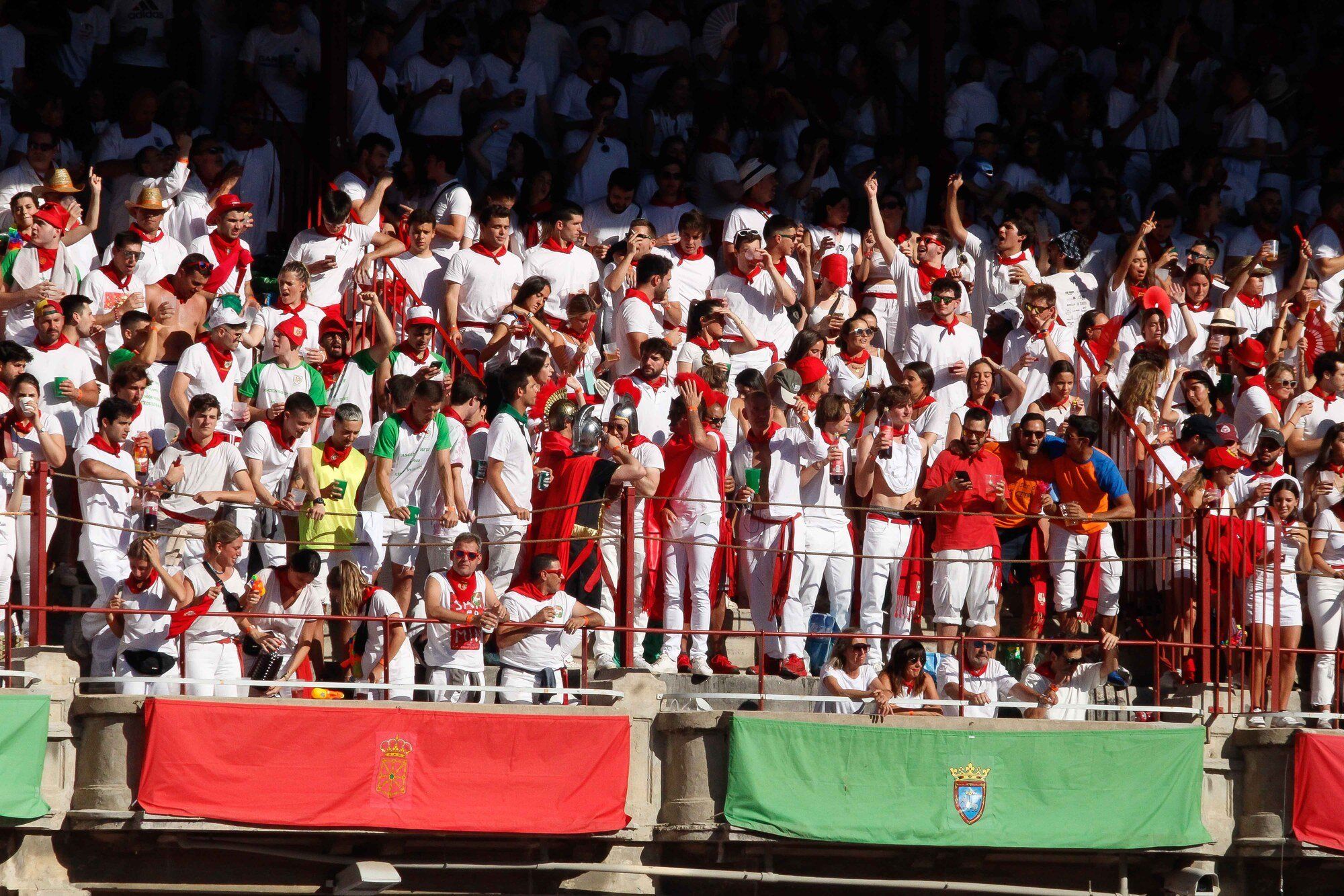Ambiente en la Plaza de Toros el día 8 de julio