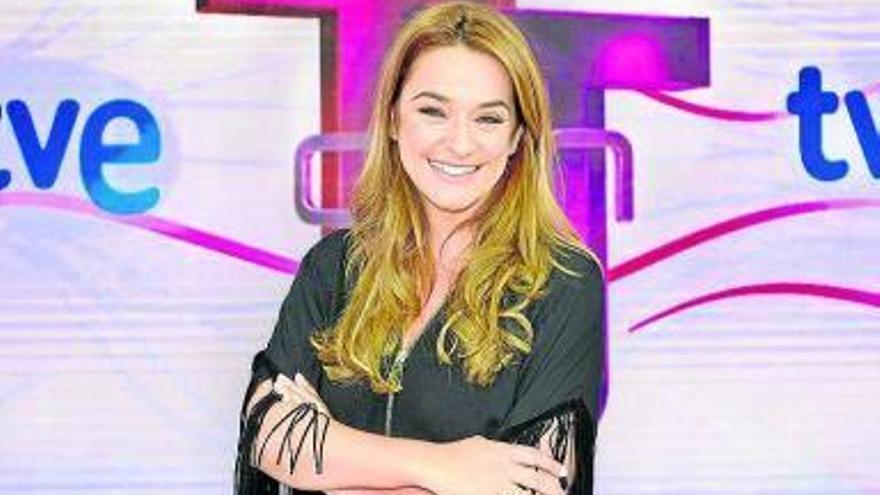 La presentadora Toñi Moreno en el plató de ‘T con T’.