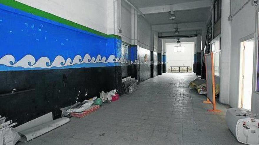Interior de la lonja de la calle Pablo Alzola donde se podría abrir la mezquita.