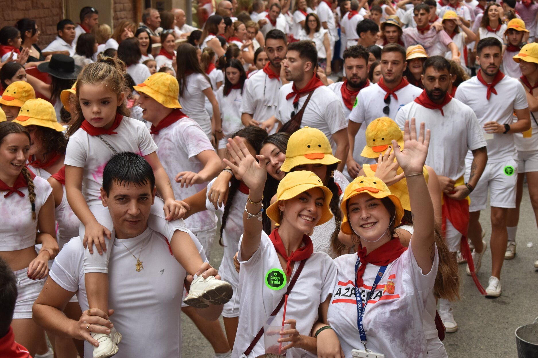 Fotos del chupinazo de fiestas de Azagra