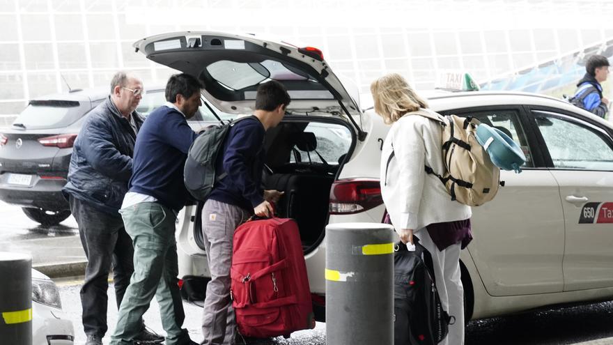El aeropuerto de Bilbao comienza un puente frenético