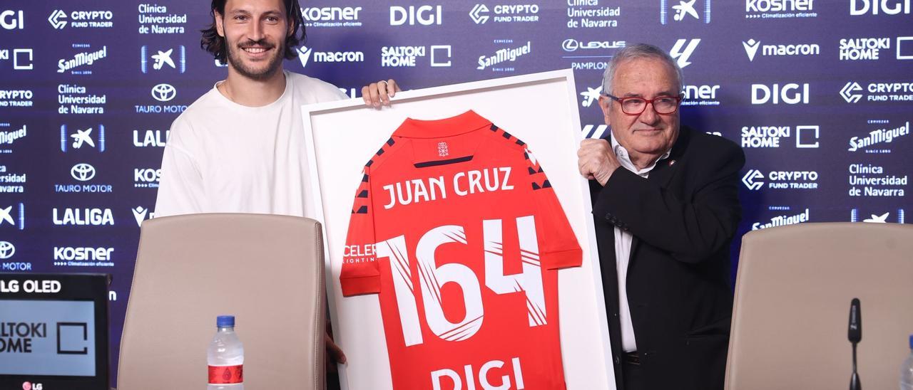 El detalle de despedida de Osasuna a Juan Cruz