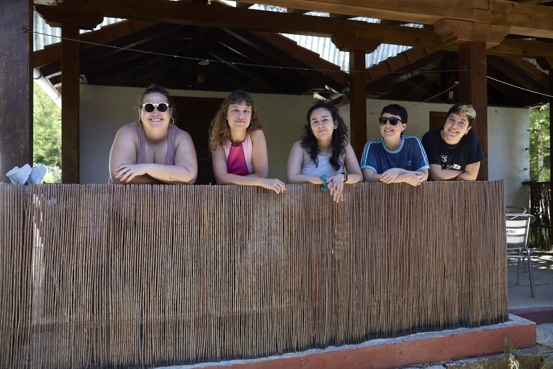 Fotos de turistas en el camping Murkuzuria en Esparza de Salazar