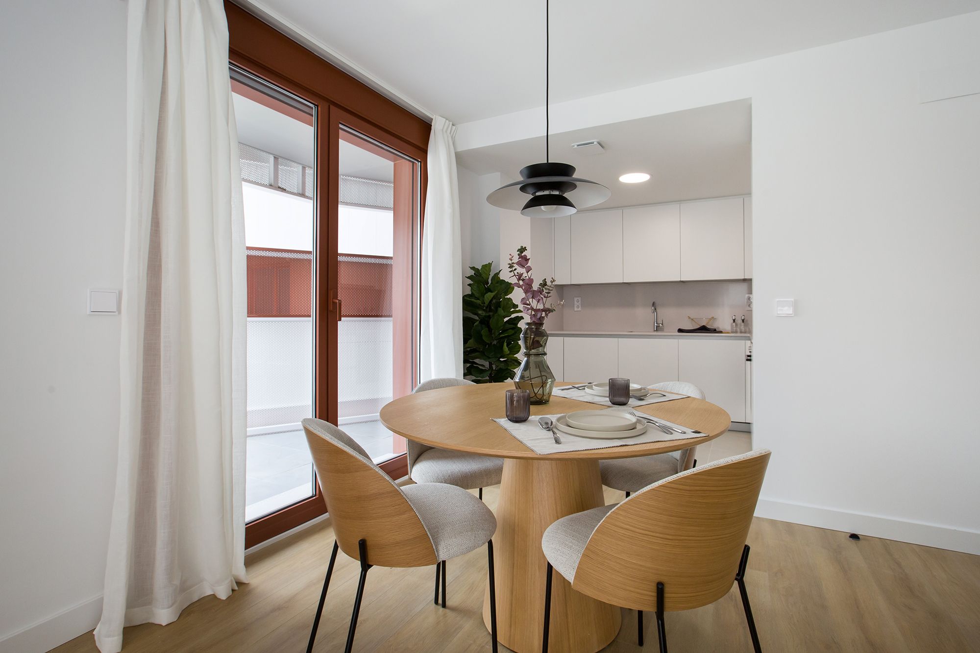 Cocina de una vivienda de la promoción Zorrozaurre II.