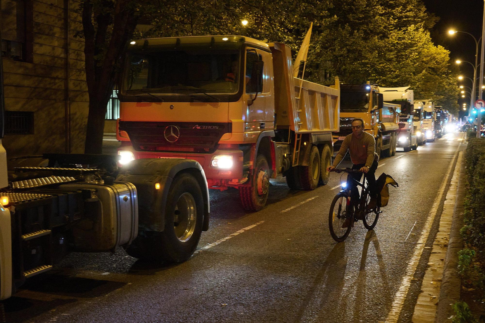 Una camionada irrumpe las calles de Pamplona