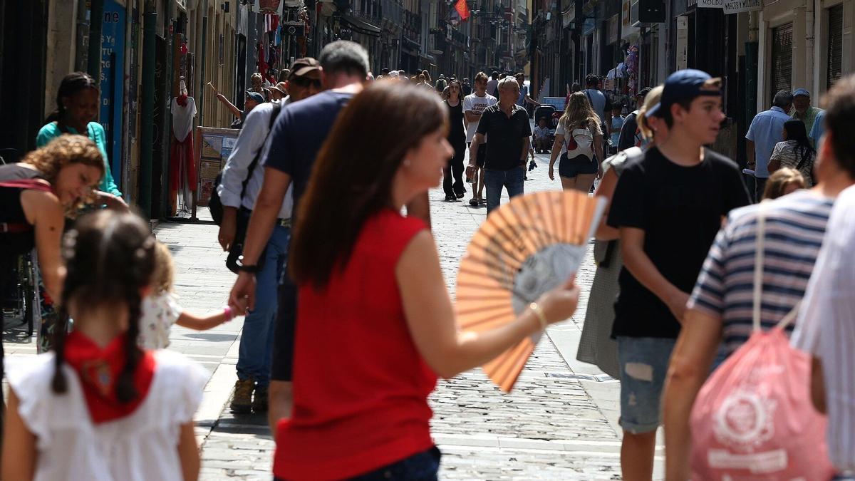 Las elevadas temperaturas de estos días en Navarra, inusuales para la segunda mitad de septiembre.
