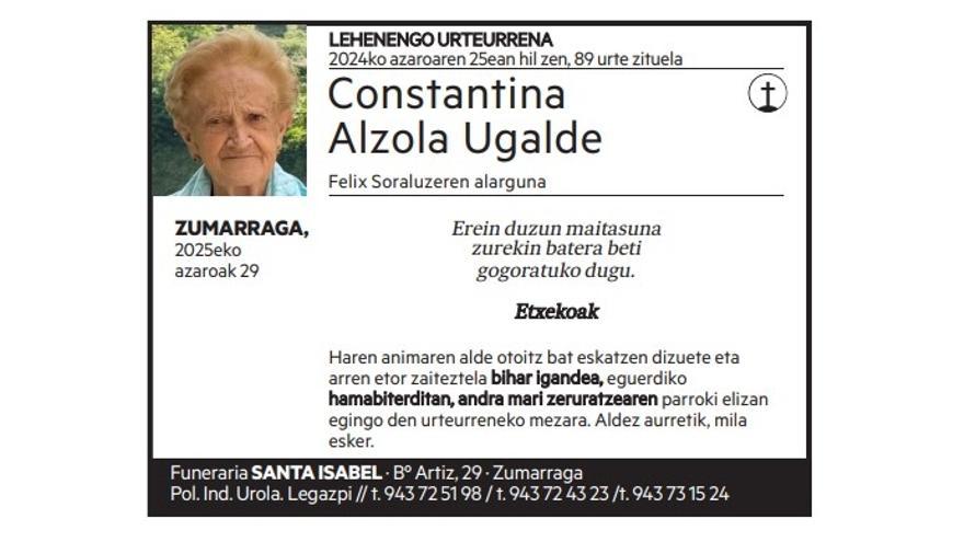 Constantina Alzola Ugalde