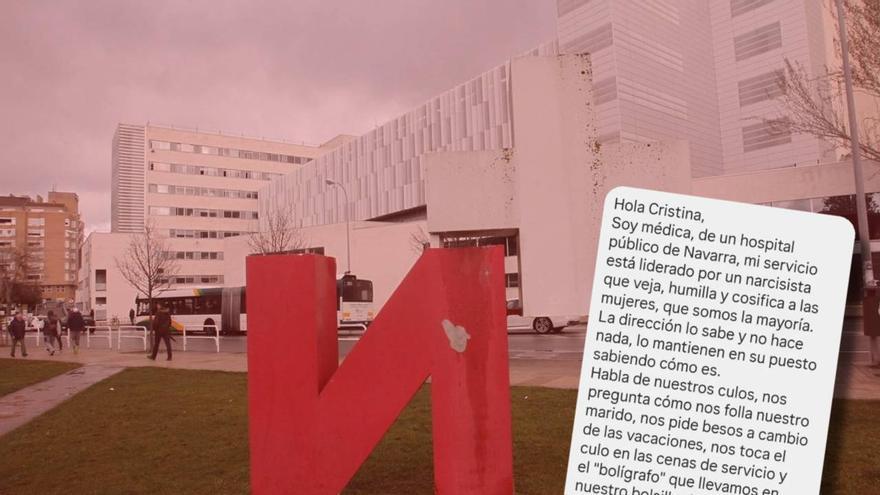 Osasunbidea investiga una denuncia por acoso sexual de un médico del Hospital Universitario de Navarra