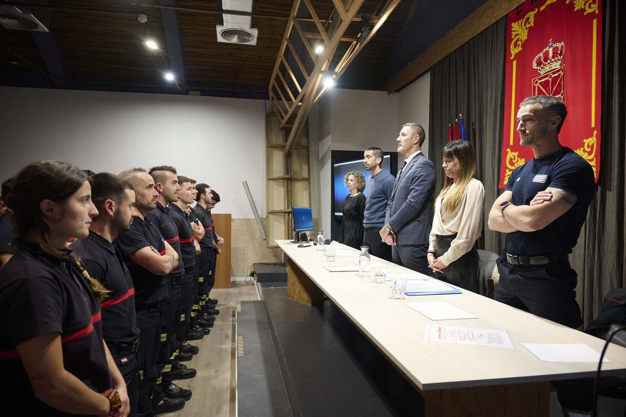 28 hombres y 2 mujeres terminan el Ingreso Básico de Bomberos de Navarra