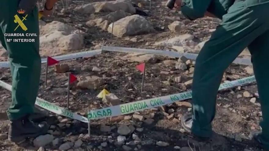Detenido el presunto autor de seis incendios forestales en Málaga
