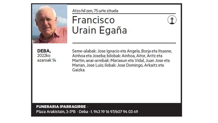 Francisco Urain Egaña