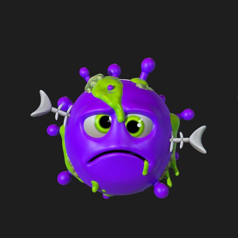 Uno de los virus que hay que capturar y coleccionar en el videojuego diseñado para recorrer el Parque Fluvial de la Comarca de Pamplona.