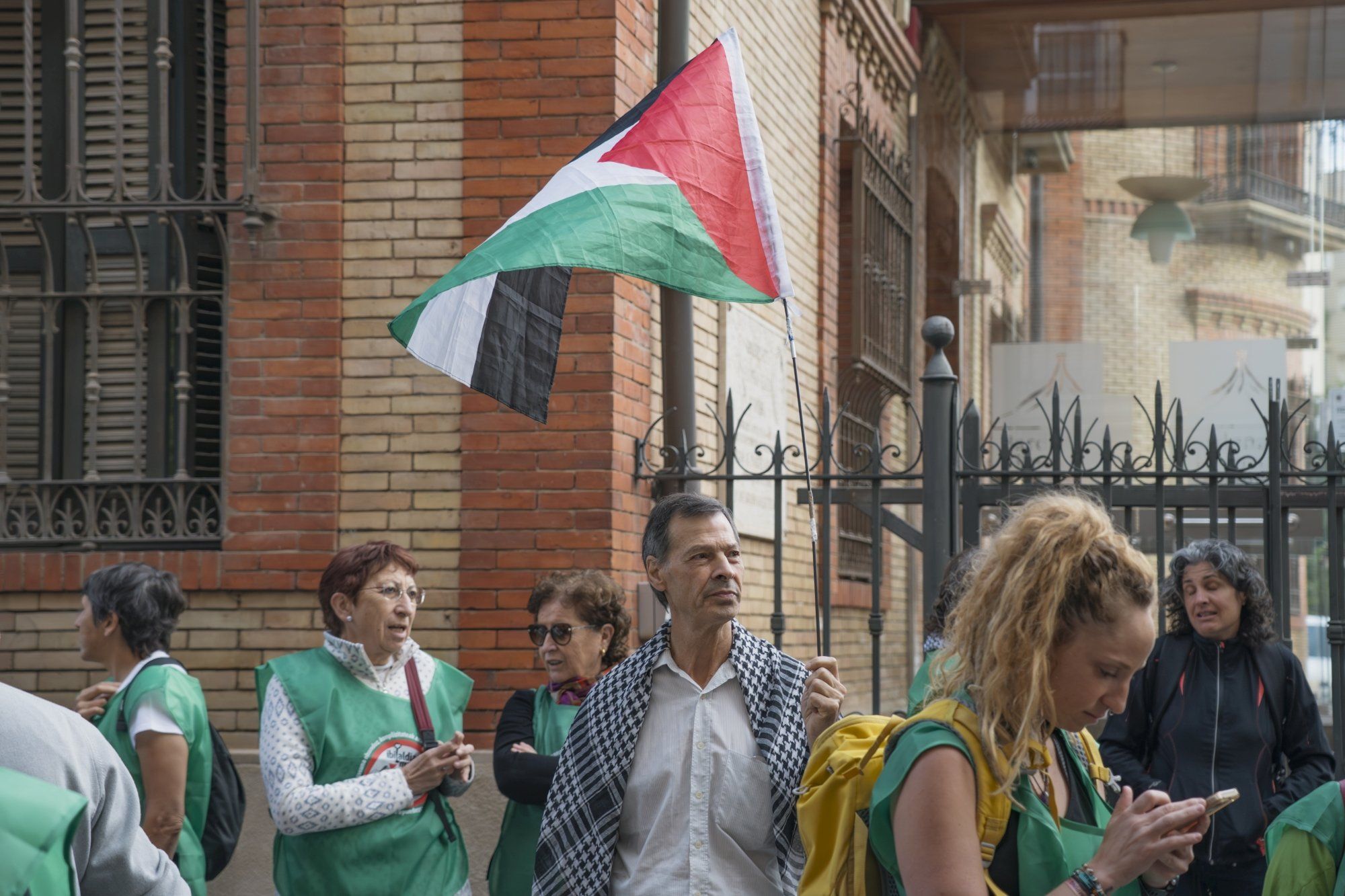 Fotos de la marcha pro Palestina 'Ibaitik Itsasora' en Tudela