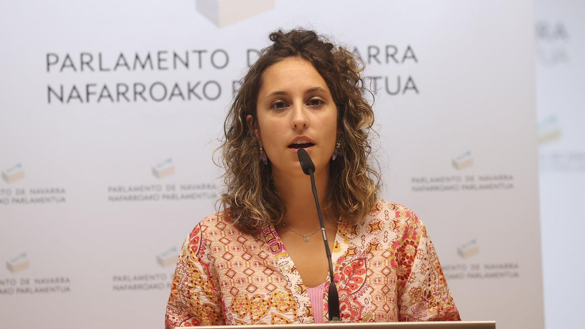 Irati Jiménez, presidenta de la comisión de investigación sobre adjudicaciones de obras públicas.