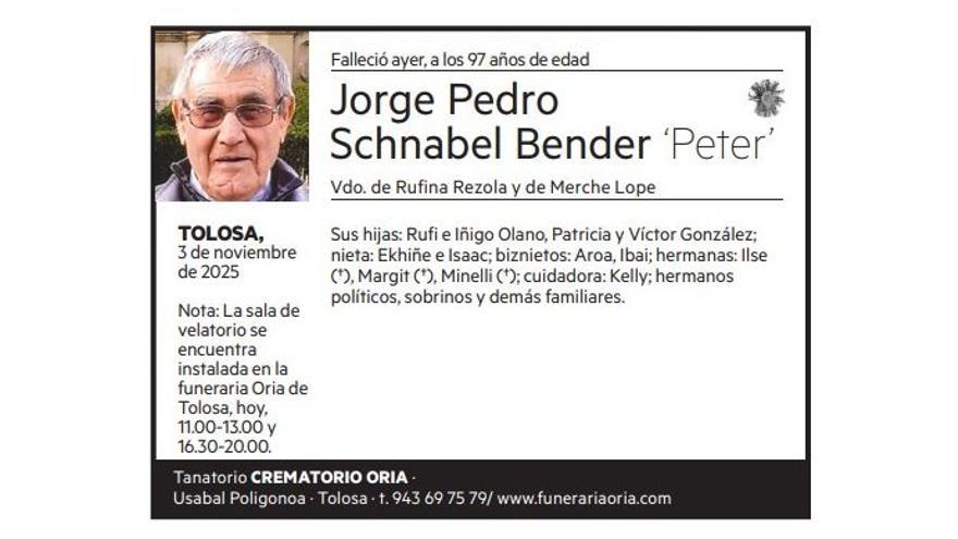 Jorge Pedro Schnabel Bender