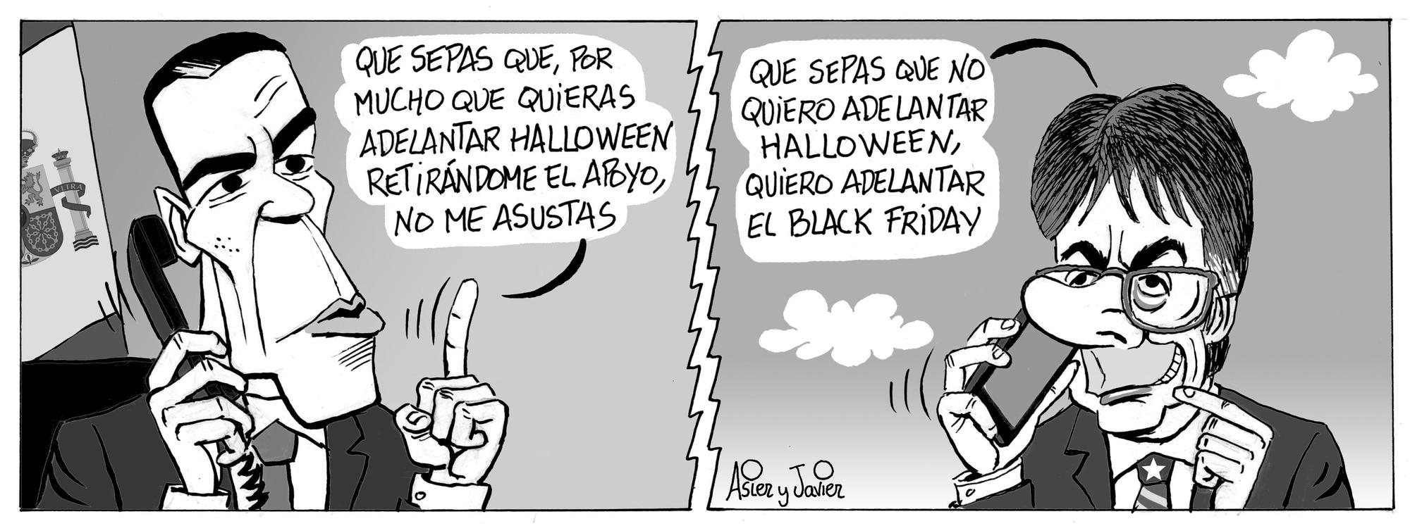 La tira de Asier y Javier del martes 28 de octubre de 2025