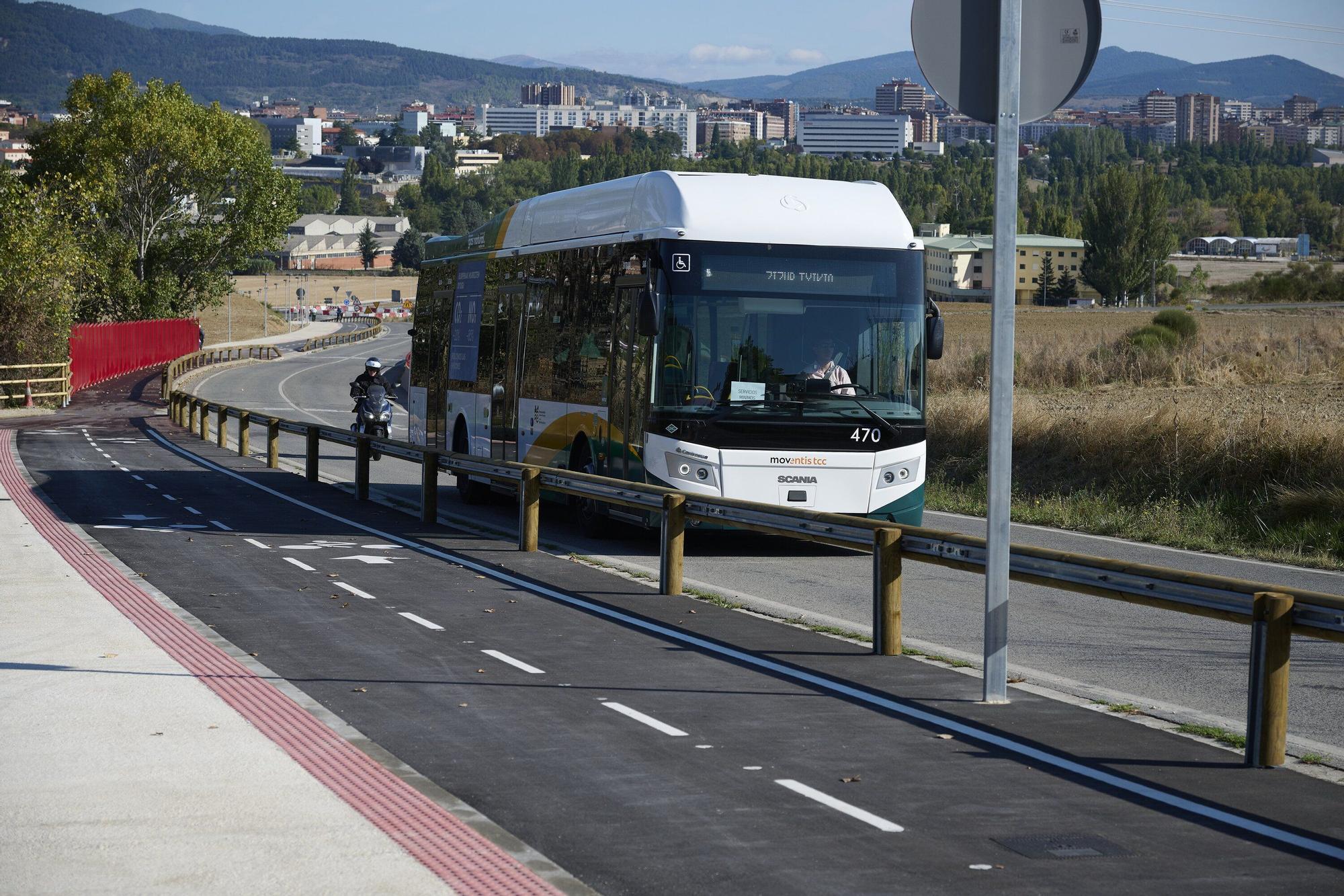 Fotos de la visita al carril bici entre Pamplona y Cizur Menor por el Camino de Santiago