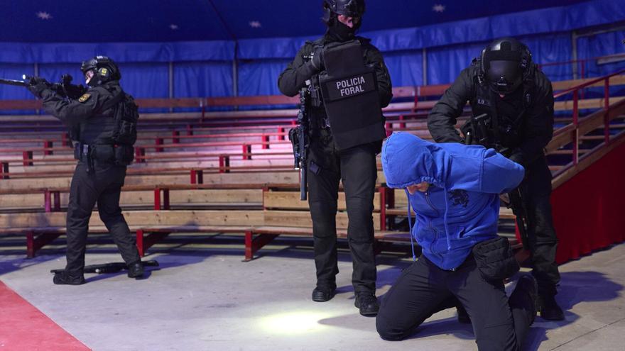 Simulacro de cuatro situaciones de emergencia en el parque de Sendaviva