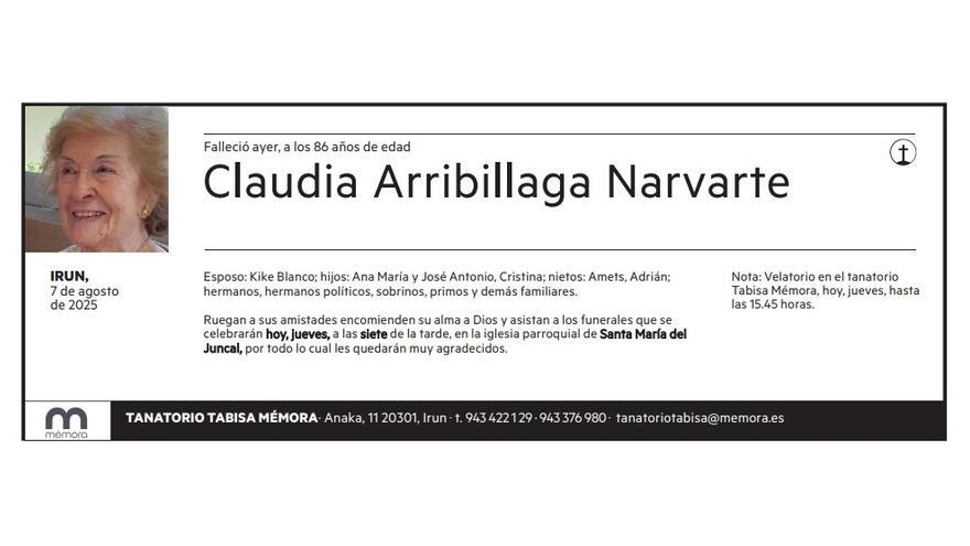 Claudia Arribillaga Narvarte
