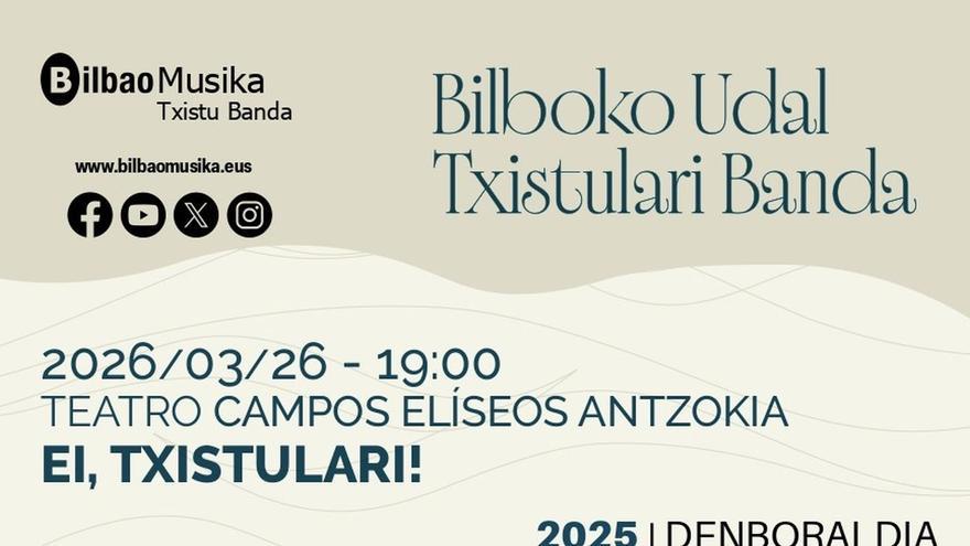 Bilboko Udal Txistulari bandak ostegunean itxiko du denboraldia