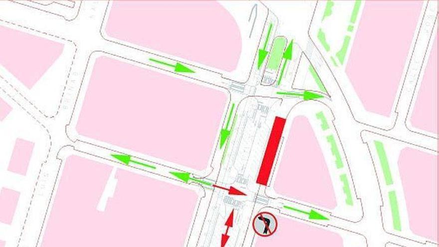 El tráfico en el entorno de Sabino Arana sufrirá modificaciones desde mañana