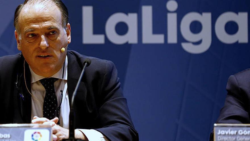 El presidente LaLiga, Javier Tebas.