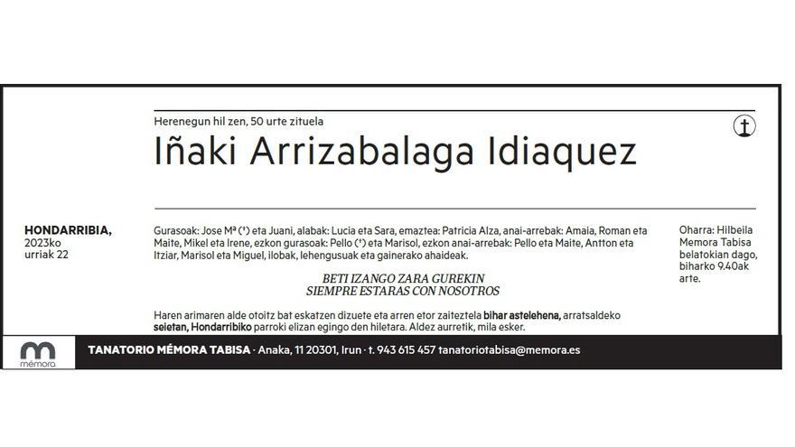Iñaki Arrizabalaga Idiaquez