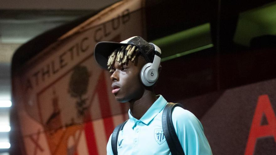 Nico Williams arranca en el banquillo ante el Mallorca
