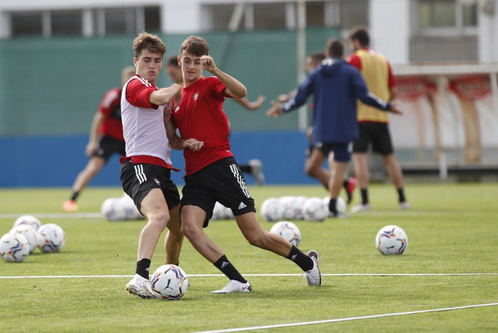 Entrenamiento de Osasuna en Tajonar el 19 agosto d