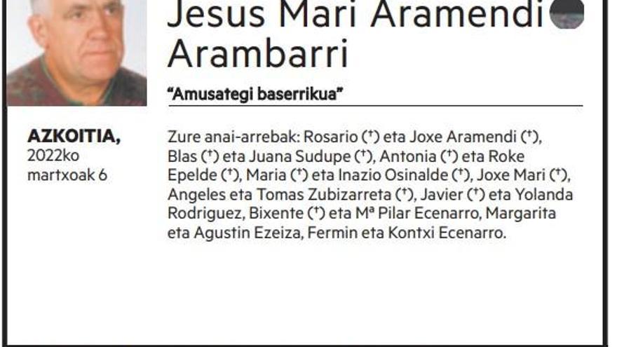 Jesus Mari Aramendi Arambarri