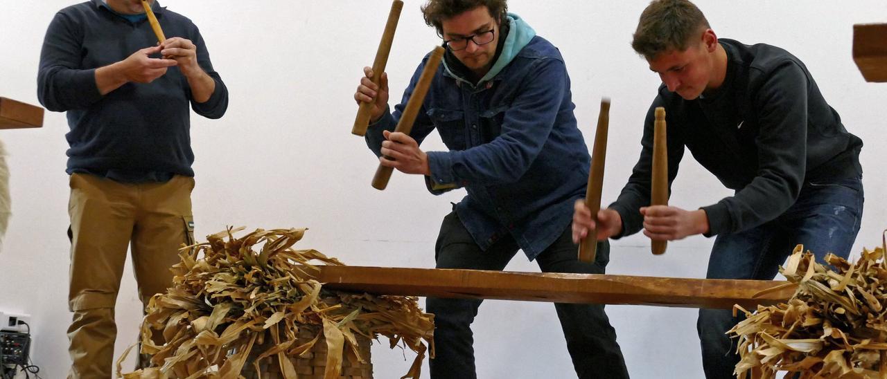 [FOTOS] La txalaparta se lleva en la sangre en Lekunberri