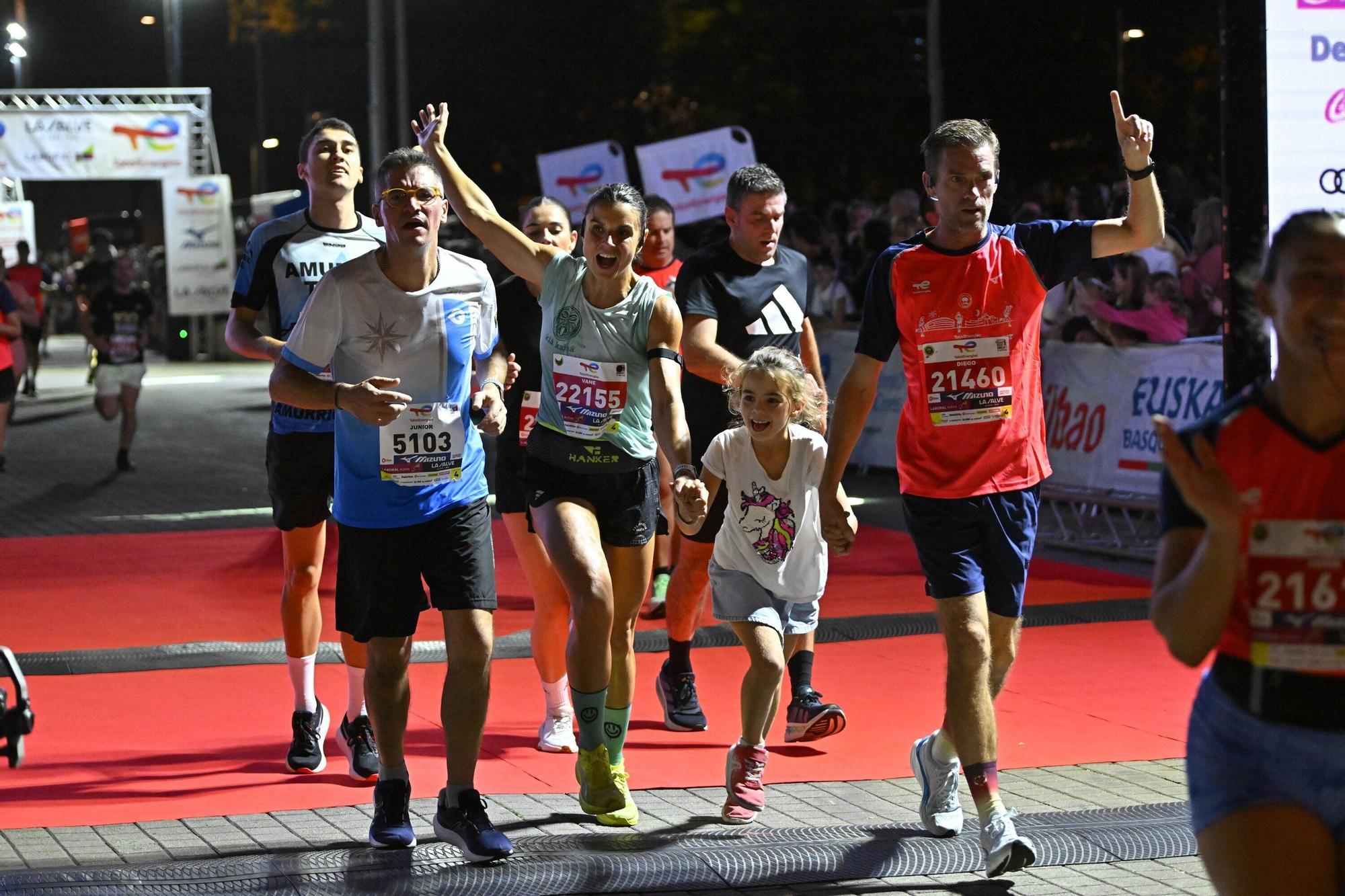 El Bilbao Night Marathon, en imágenes
