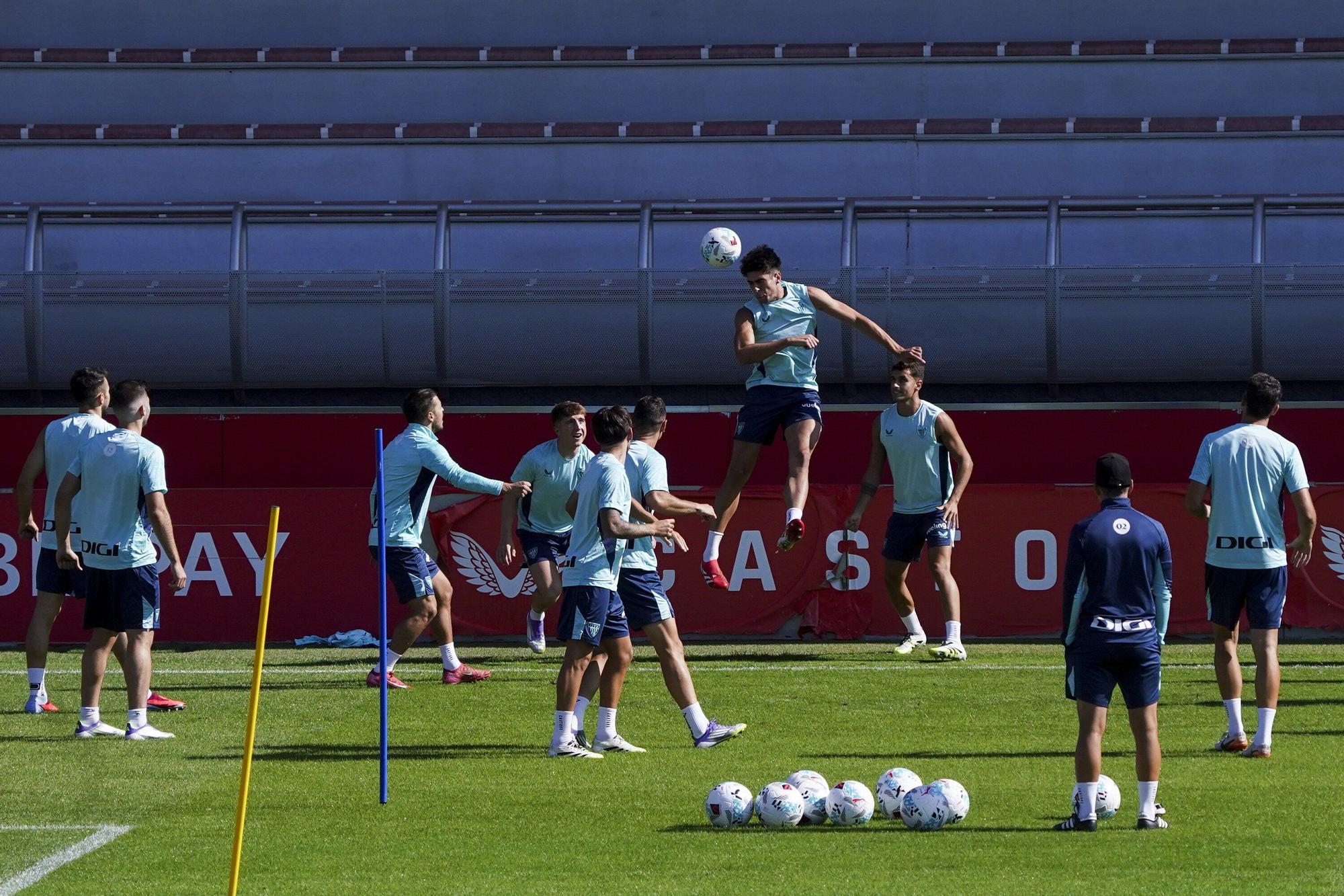 En imágenes: entrenamiento del Athletic en Lezama este sábado
