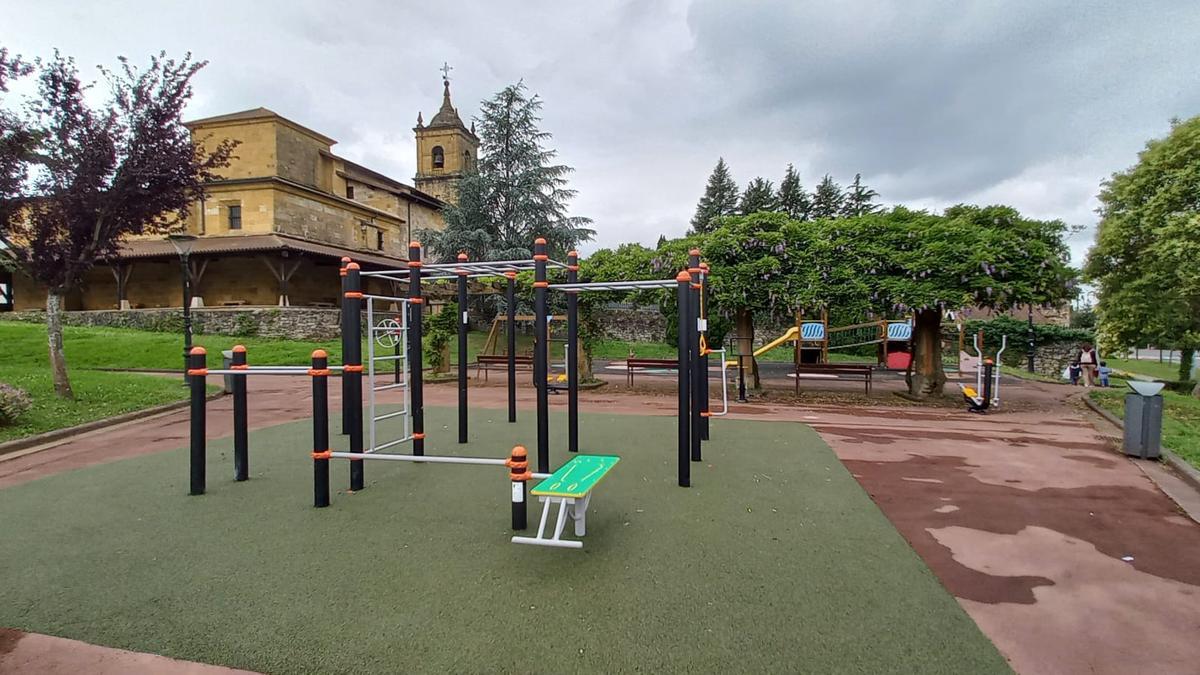 Nuevas instalaciones del parque de calistenia de Lezama.