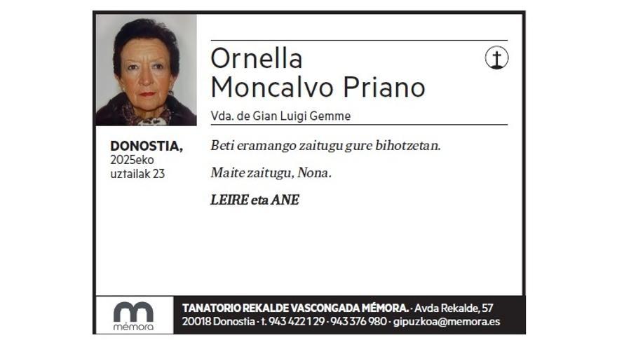 ORNELLA MONCALVO PRIANO