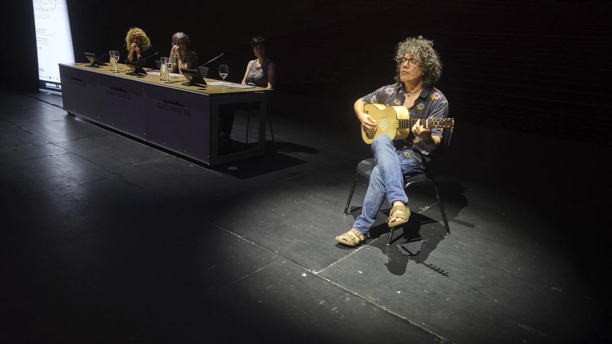 Imagen de la presentación de la Semana de la Música Antigua de Estella-Lizarra.