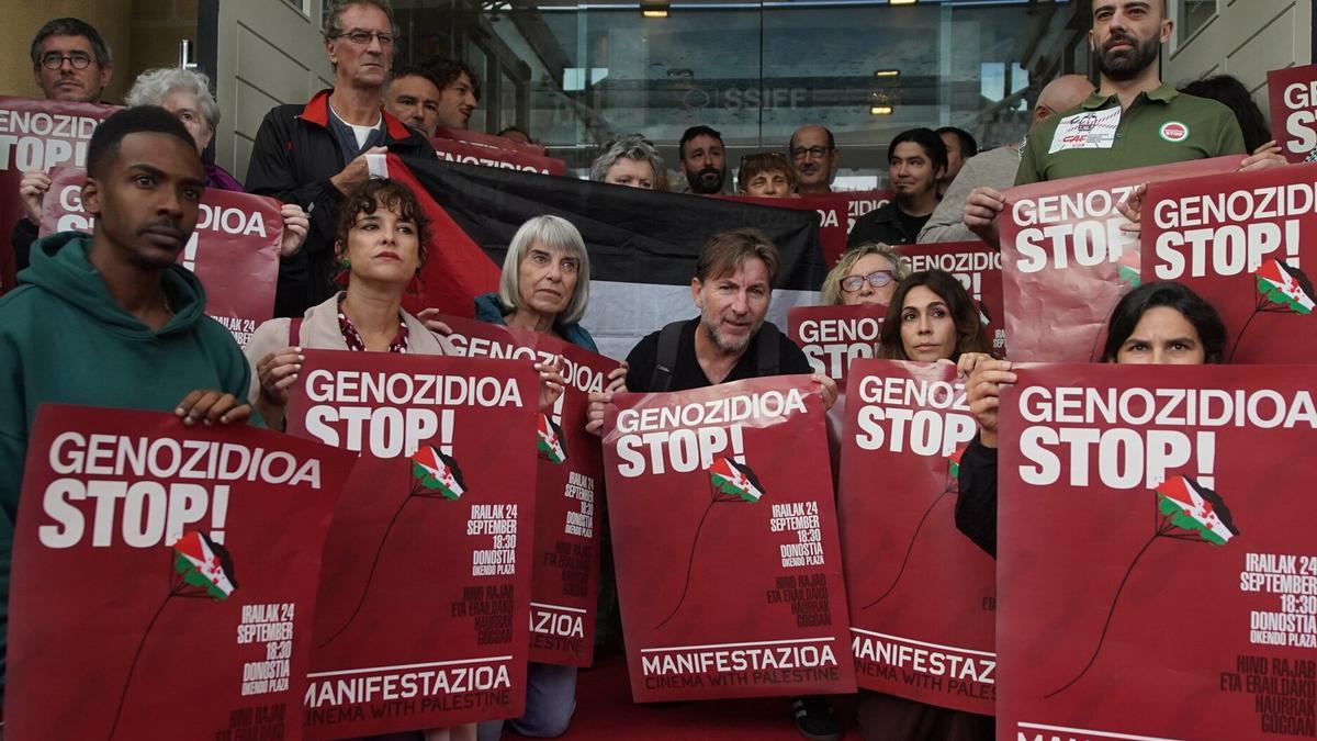 Cientos de cineastas se han adherido a la manifestación en apoyo a Palestina y contra el &quot;genocidio en Gaza&quot;.