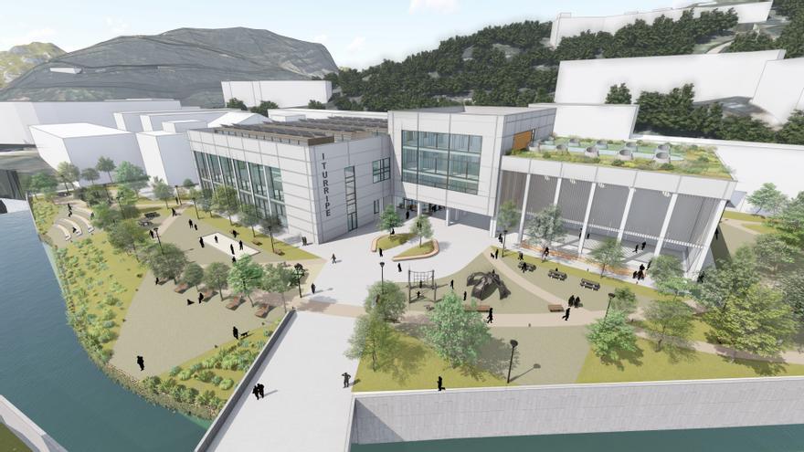 Nuevo Iturripe en Arrasate: más que un polideportivo, también un parque urbano