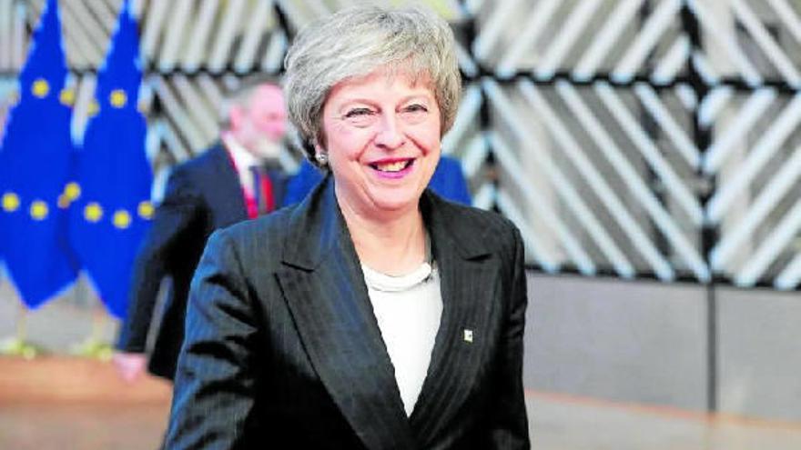 La primera ministra británica, Theresa May, durante una visita a la sede del Consejo Europeo, en Bruselas, el pasado diciembre.