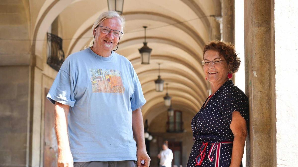 Javier Duque y Loli García, dos de las personas que hacen posible Aletxa en Verso.
