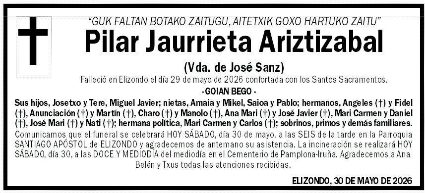 Pilar Jaurrieta Ariztizabal