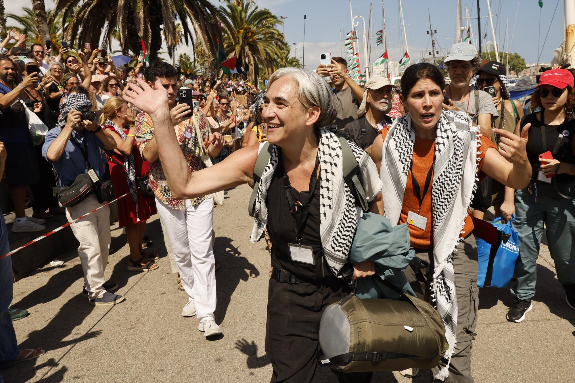 Fotos: La flotilla Global Sumud zarpa rumbo a Gaza