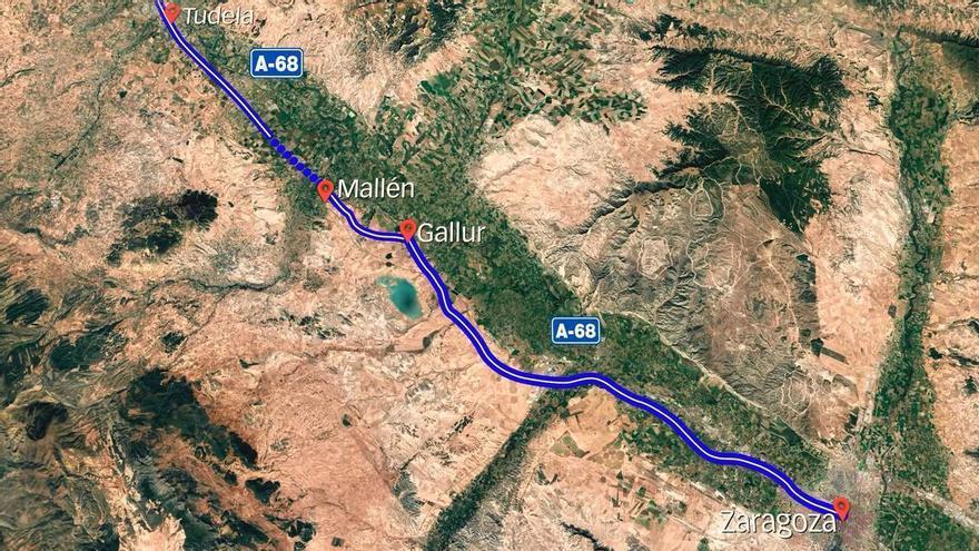 Navarra y Zaragoza, unidas por autovía (A-68)