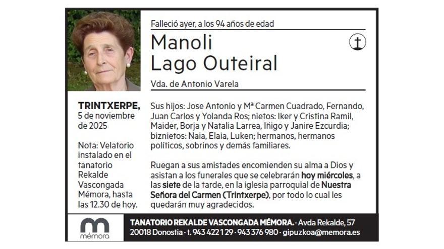 MANOLI LAGO OUTEIRAL