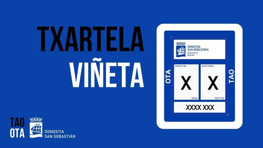 Donostiako Udala egoiliar baimena duten ibilgailuak identifikatzeko bereizgarria bidaltzen hasi da